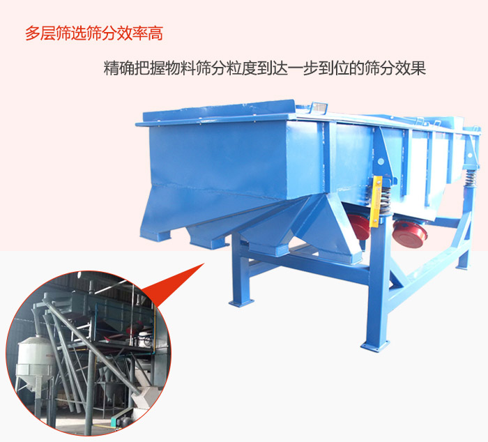 多層篩選篩分更高效，精度把握物料篩分粒度到達一步到位的篩分效果。