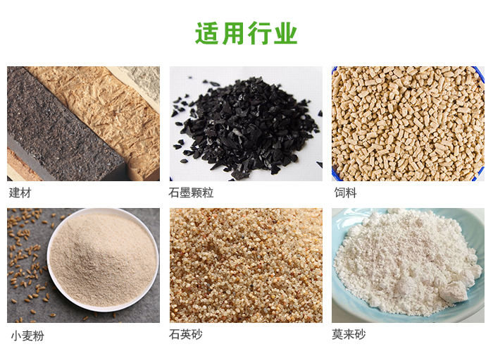 高頻振動篩主要用于化工，建材，石墨顆粒，飼料，小麥粉，石英砂，豆?jié){，果汁等各種物料的干法、濕法篩分、分級、脫水，過濾。